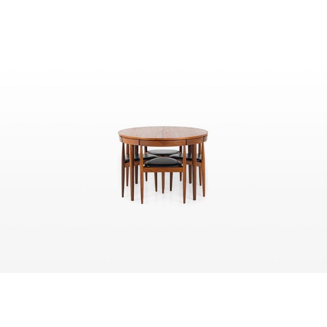Mid-Century Modern Roundette Dining Set by Hans Olsen for Frem Rojle, 1950s, Set of 7 For Sale - Image 3 of 10