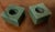 Green Agate Stone Square Display Base Block Cubes or Candlesticks - a Pair For Sale - Image 12 of 13