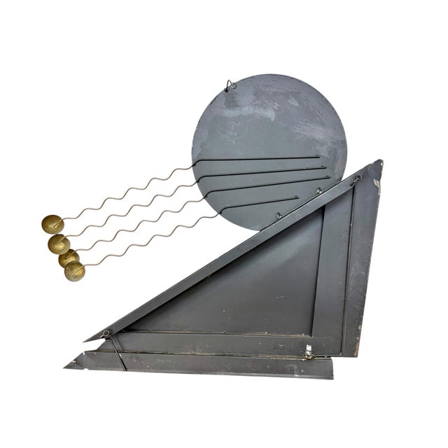 Post Modern Metal Abstract Wall Art Sculpture Signed Curtis Jere 1991 For Sale In Philadelphia - Image 6 of 7
