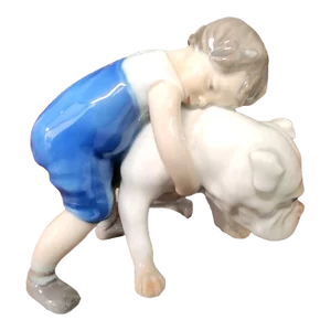 Bing & Grondahl Danish Hand-Painted Polychrome Fine Porcelain Figurine