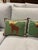 Design Plus Gallery presents a Set of Four Moose Appliqué Pillows from White Arrows Home. The pillows have a green gingham...