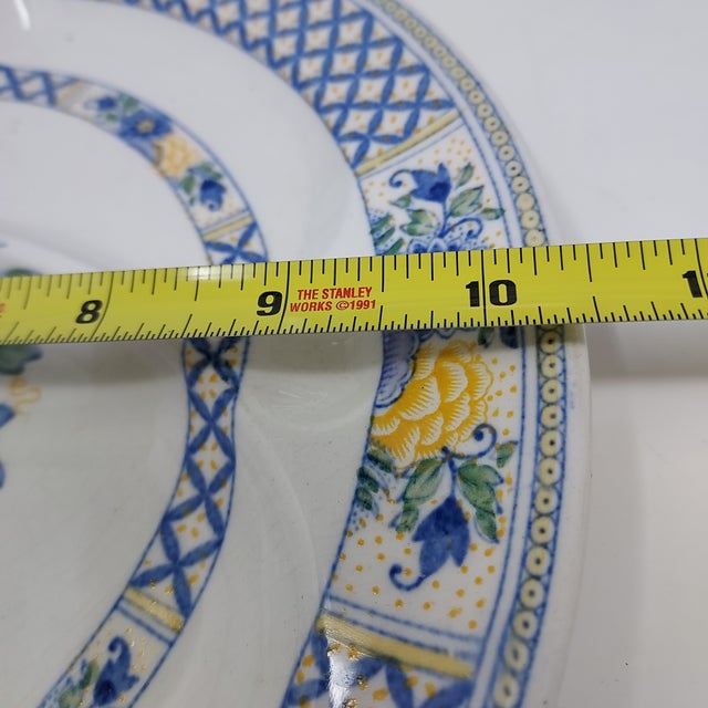 Ceramic Antique Booths England Silicon China Set 4 Divided Grill Plates Nankin Pattern - Set of 4 For Sale - Image 7 of 7