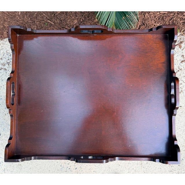 1990s Vintage Chippendale Drinks Table For Sale - Image 5 of 8