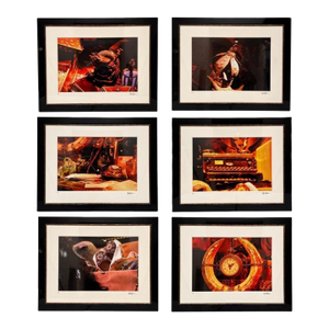 Bergdorf Goodman Windows Nyc 2005 Framed/Matted 'Artwork Capture' Photo Set of 6 of Les Objects d'Art & De La Vie as the Elements.