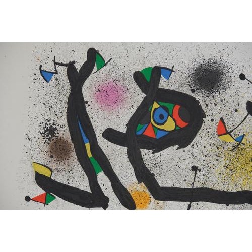 Joan Miró (1893-1983) Surrealist Garden, 1974 Original color lithograph Signed in the plate On Arches vellum, 76 x 54 cm...