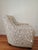 Antique White 1990s Baker Furniture Company Slope Arm Club Chair #2 For Sale - Image 8 of 14