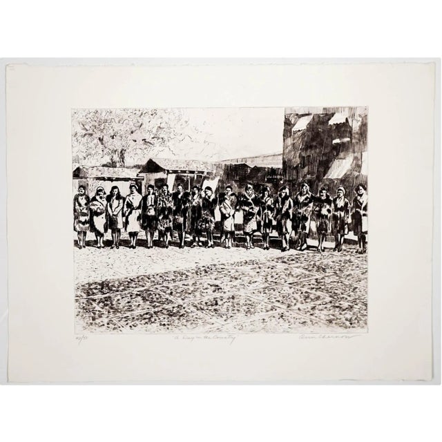 Ann Chernow (born 1936) "A Day in the Country" 1996, numbered 42 of 50. This work is included in the artist's 2001...