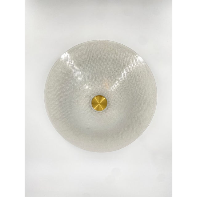 Ice Glass Ceiling Lamp from Peill & Putzler, 1950s For Sale - Image 4 of 18