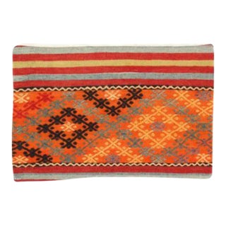 Vintage Hand Knotted K35 Pillow 16" X 24" For Sale