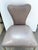 2020s Baker Clara Chairs Leather & Brass Set of 4 For Sale - Image 5 of 6