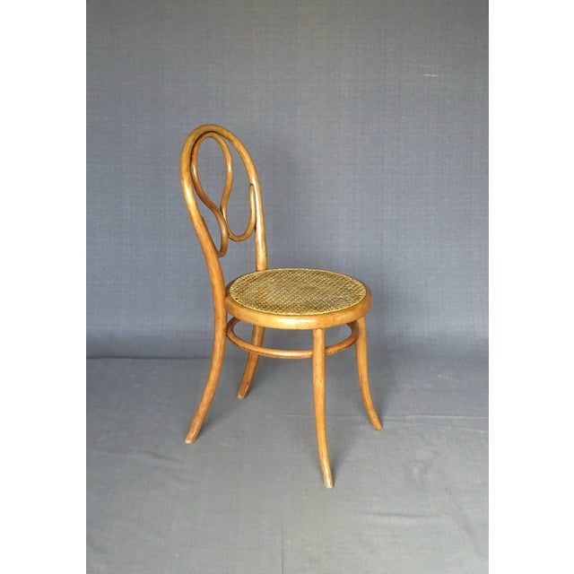 Chairs in Natural Oak by Michael Thonet for Gebrüder Thonet, Set of 4 For Sale - Image 4 of 11