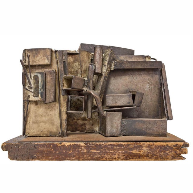 Rare Large Abstract Expressionist Welded Assemblage Sculpture For Sale - Image 4 of 6