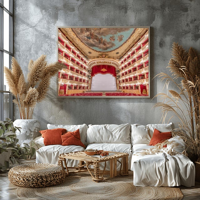 Paper San Carlo Theatre, Naples, Italy 40x60 For Sale - Image 7 of 9