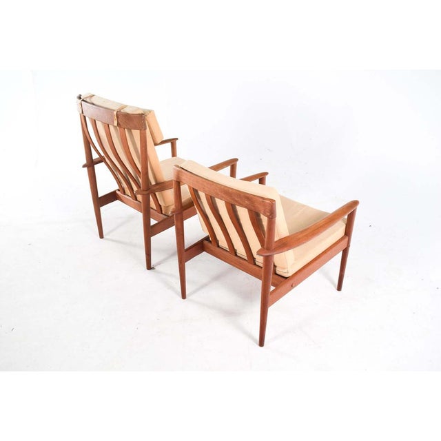 Set of Armchairs by Grete Jalk Edited for Poul Jeppesens Møbelfabrik, 1956 For Sale - Image 6 of 8