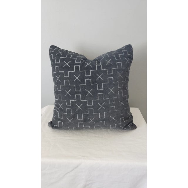 Abstract Perennials Concho Fabric Pillow Cover For Sale - Image 3 of 3