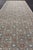 Taupe Turkish Oushak Runner With Repeating Floral Motif in Taupe and Seafoam Green For Sale - Image 8 of 10