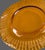 Vintage Depression Glass Amber Wheel Cut Floral Dishes - Set of Four For Sale - Image 9 of 11