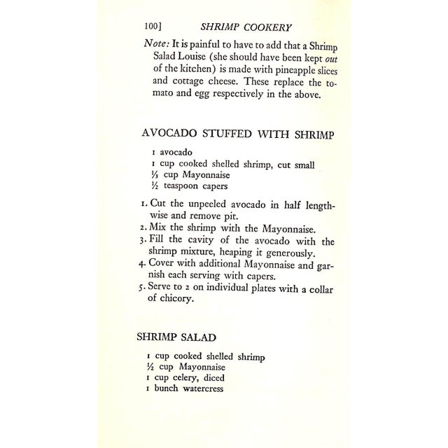 "Shrimp Cookery: Over 100 Recipes" 1964 Worth, Helen For Sale In New York - Image 6 of 6