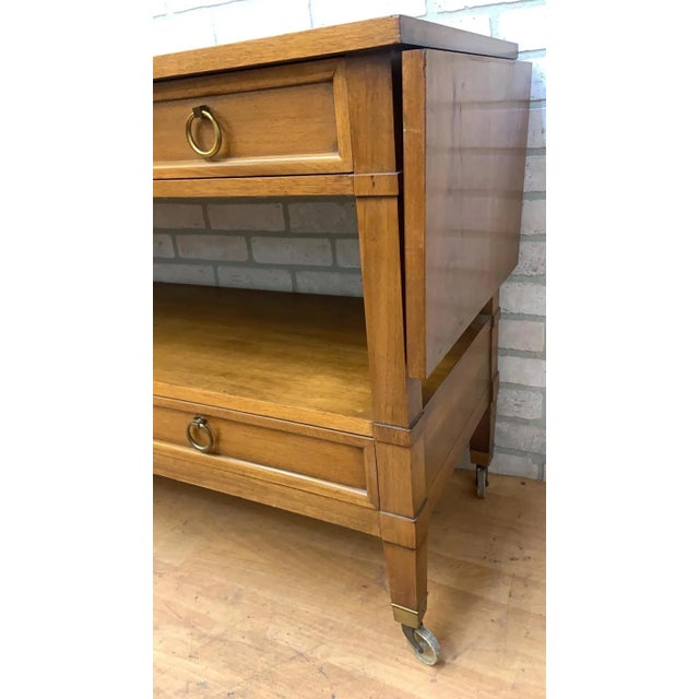 English Regency Style Rolling Drop Leaf Server by Sligh Furniture For Sale In Chicago - Image 6 of 9
