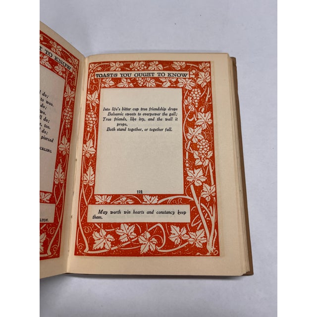 1908 Toasts You Ought to Know Book For Sale - Image 11 of 11