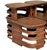Mid 20th Century Vintage Coastal Paul Frankl Stacked Rattan Side Tables - a Pair For Sale - Image 11 of 12
