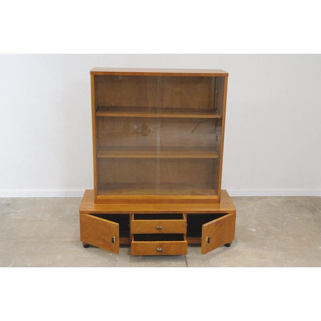 Art Deco Bookcase, Former Czechoslovakia, 1930s For Sale - Image 4 of 9