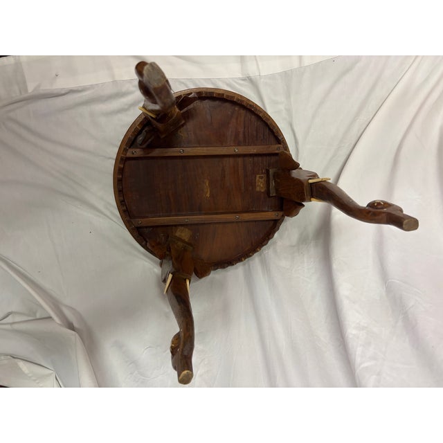 Anglo-Indian Inlaid Elephant Table For Sale - Image 9 of 11