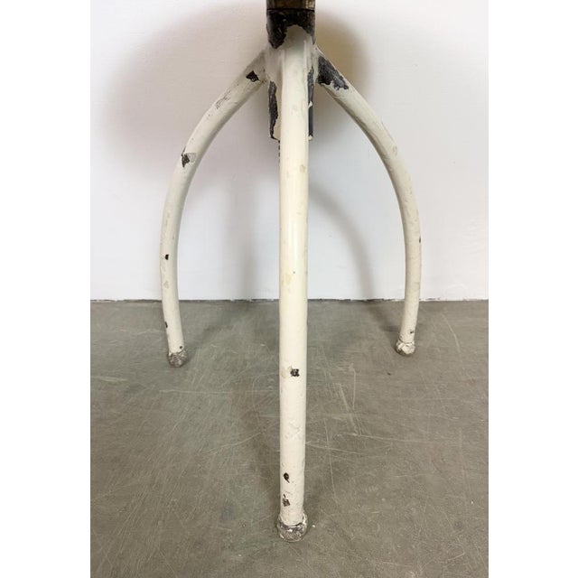 Metal Vintage Industrial Iron Stool, 1960s For Sale - Image 7 of 16