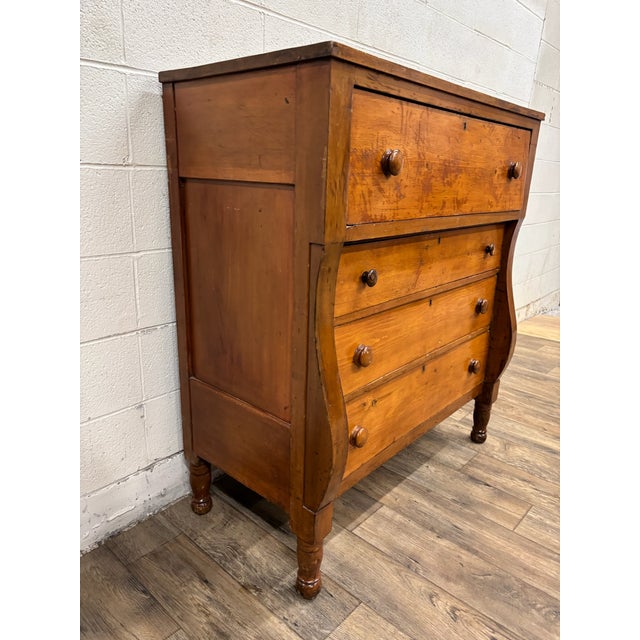 American Antique 19th Century American Empire Chest For Sale - Image 3 of 12