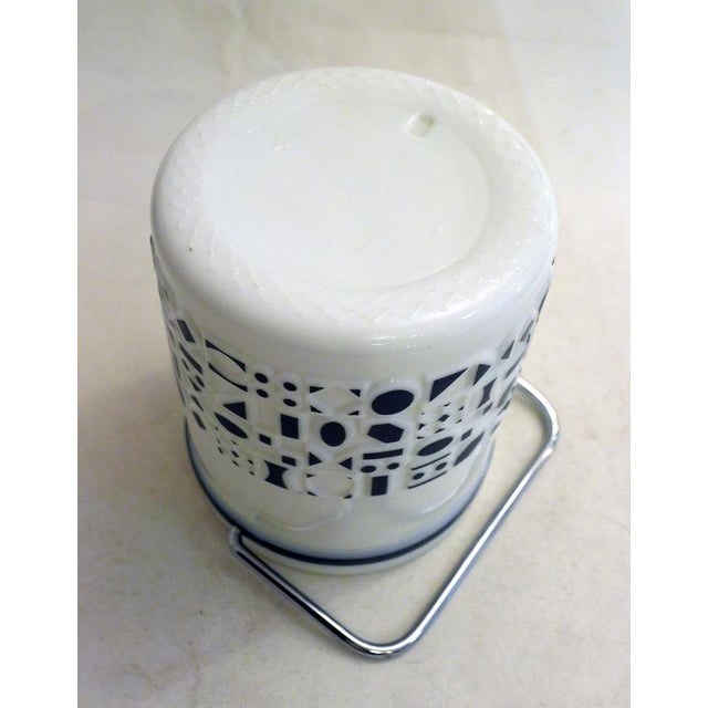 Gray Vintage Opaline Ice Bucket, 1960 For Sale - Image 8 of 10