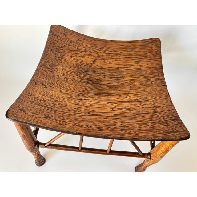 Egyptian Revival Thebes Stool by Liberty of London, Early 20th Century For Sale In Palm Springs - Image 6 of 16