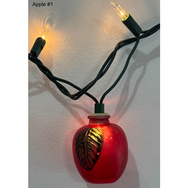 Christmas Is Coming! 16 Pieces- Heavy Glass Christmas Light Covers Ca 1980s For Sale - Image 9 of 18
