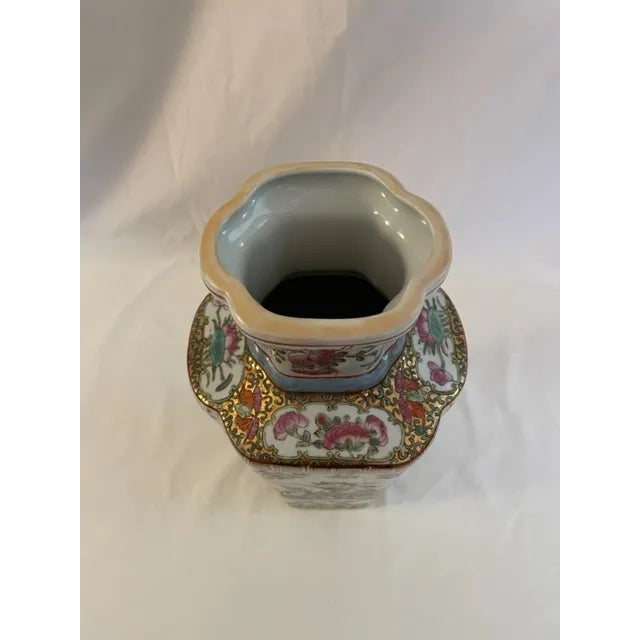 Late 20th Century Vintage Tall Asian Vase For Sale - Image 5 of 7