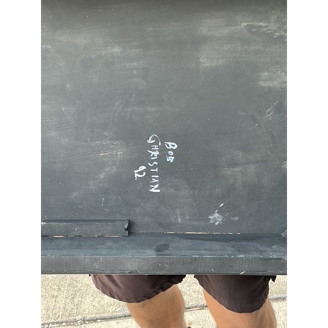 Vintage 1992 Hand Painted Swan Console Table For Sale In West Palm - Image 6 of 14