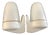 Light Blue Ceramic Model 6077 Sconces by Wilhelm Wagenfeld for Lindner, 1950s, Set of 2 For Sale