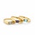 Contemporary 14k Yellow Gold Three Ring Set, Size 7 For Sale - Image 3 of 4