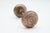 Antique Vernacular style passage radial door knobs made of polished brass. Priced as a pair of knobs with a spindle. Good...
