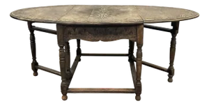 English Oak Drop-Leaf Table