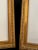 1970s Pair Vintage Italian Red Bole Gold Gilt Wood,Easel Back Picture Frames Under Glass For Sale - Image 5 of 15
