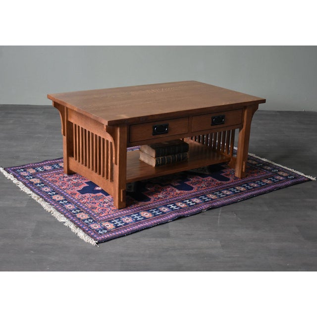 Wood Mission Crofter 4 Drawer Coffee Table With Spindles - 40" - Walnut For Sale - Image 7 of 10