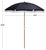 Transform your beach outings with the Valencia 6.5 ft beach umbrella in stunning navy. This stylish and functional...
