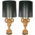 Italian Terracotta Ram's Head Table Lamps - a Pair For Sale