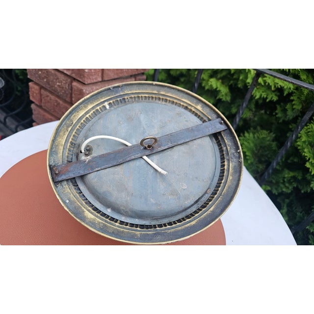 Art Nouveau Brass Ceiling Lamp, 1890s For Sale - Image 5 of 8