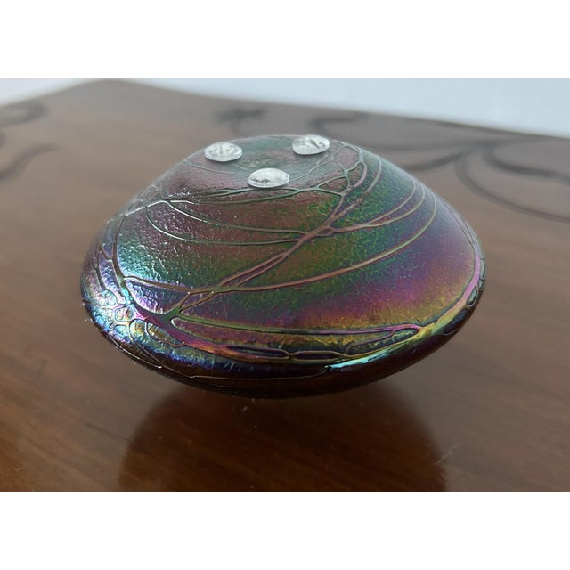 Art Nouveau Spinning Top Vase by Johann Loetz, 1920s For Sale - Image 12 of 16