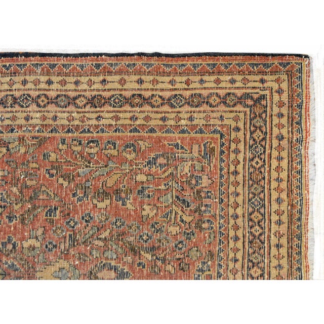 Red Early 20th Century Sarouk Rug For Sale - Image 8 of 10