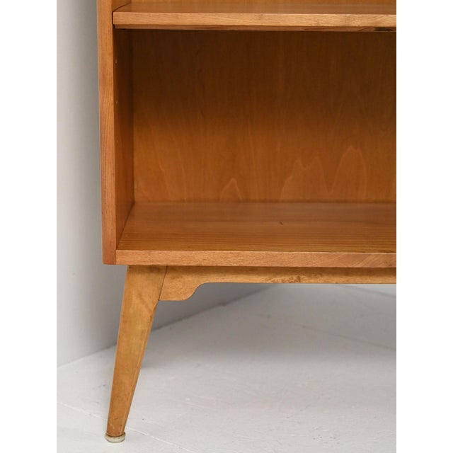 Wood Small Scandinavian Bookcase in Elm, 1950s For Sale - Image 7 of 10
