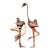 Vintage Boho Hand Carved Ostrich - A Pair For Sale