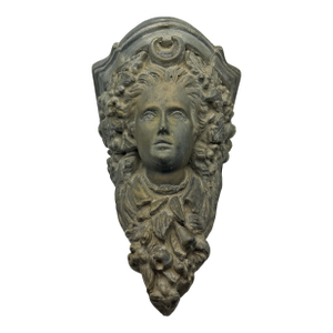 Vintage Architectural Woman Bracket Plaster Antique-Finish Wall Corbel Sculpture