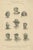 Antique print titled 'Ethiopian'. Lithograph of People of Ethiopia 1. Coptic Monk 2. Nubian 3. Oromo Woman 4. Mandingo...