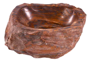 Hand Carved Natural Geode Golden Tiger Eye Stone Decorative Bowl